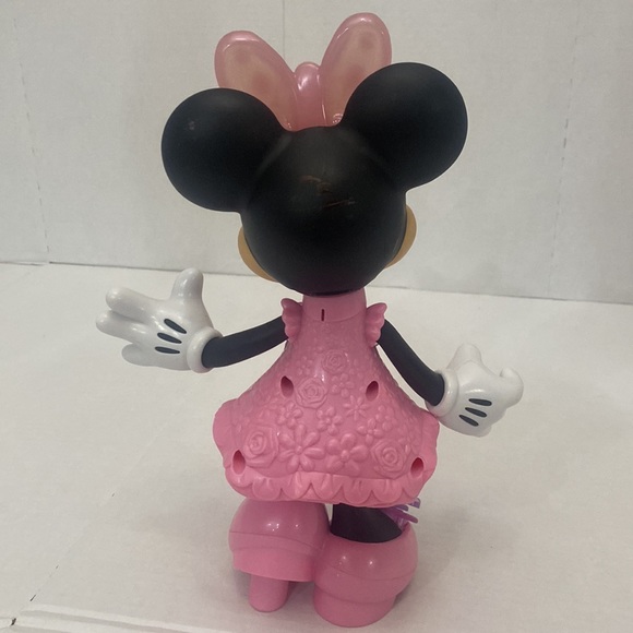 DISNEY talking singing Minnie Mouse light up push press flower toy colors - Picture 8 of 13